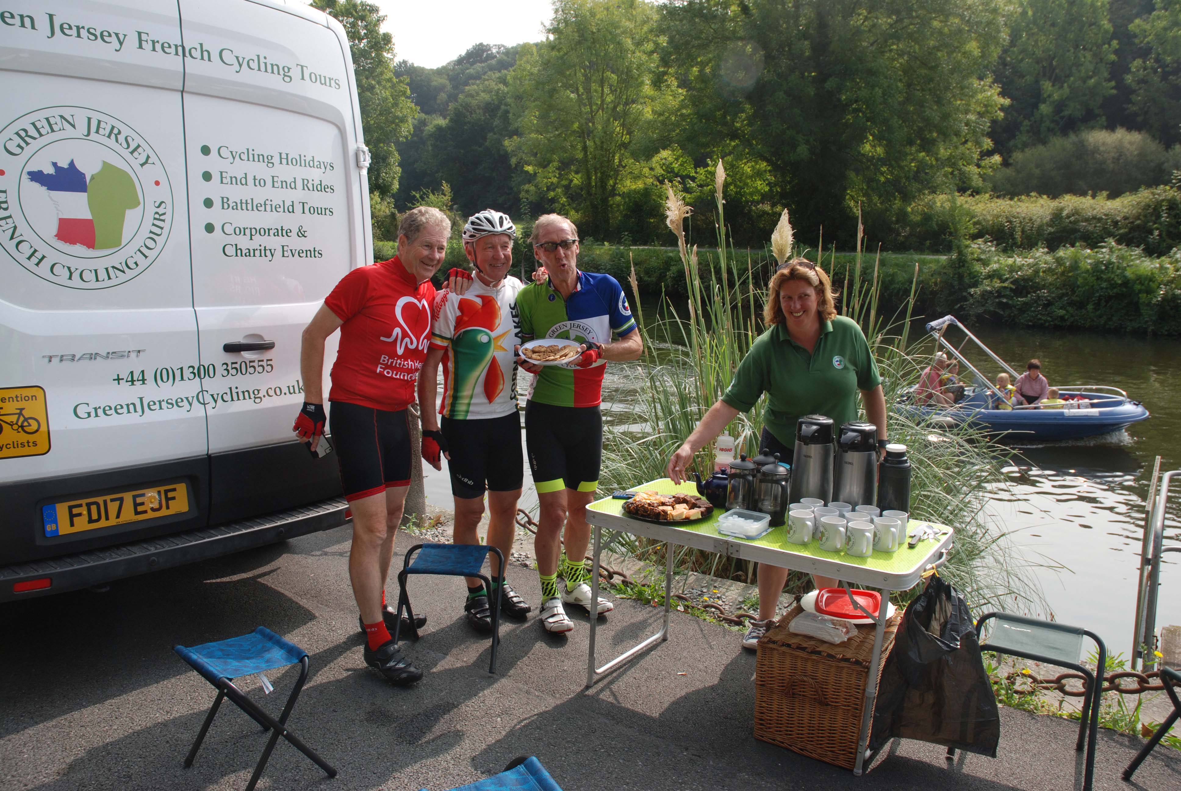 Cake stop on our Brittany cycling tour